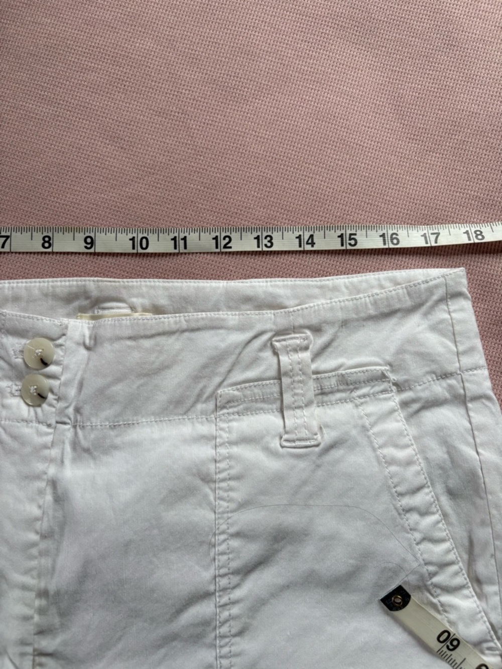Anthropologie Maeve Naomi Ponte Wide-Leg Flare Pants white Trousers 16 - Picture 9 of 10
